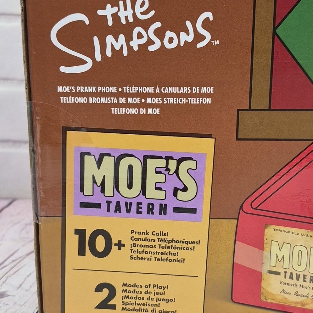 The Simpsons ~ Moe's Tavern Prank Phone Over 10 Pranks Interactive Official~NIB - Picture 7 of 9